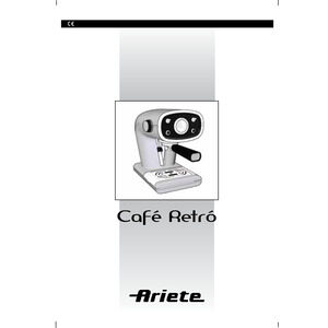 Benutzerhandbücher der Ariete Kaffeemaschine