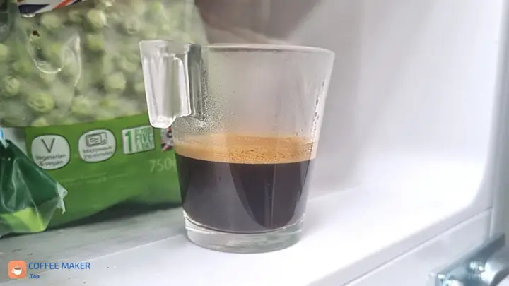 Espressokaffee im Gefrierfach