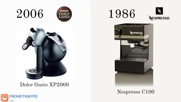 Dolce Gusto XP2000 gegen Nespresso C100