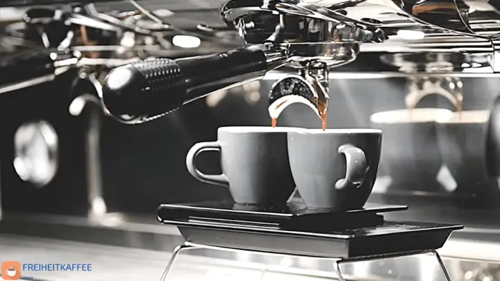 Kaffeefluss in einer Espressomaschine