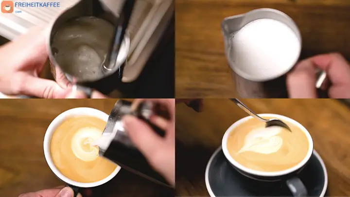 Cappuccino mit Kokosnussmilch