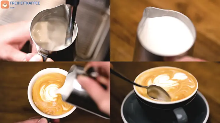Cappuccino mit klassischer Mandelmilch